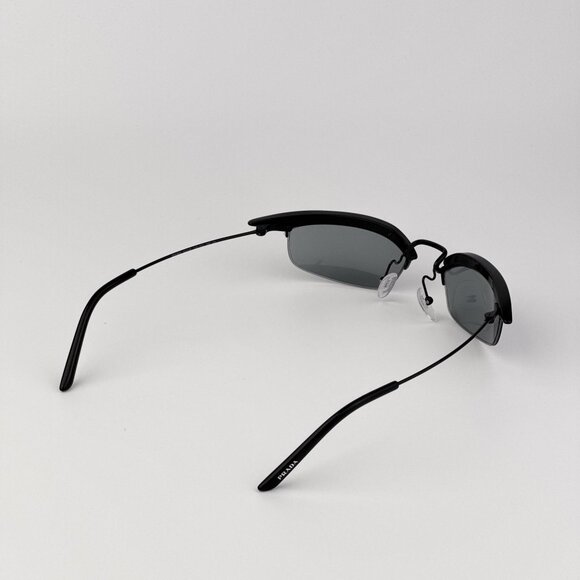 Prada PRB50S Rectangle Sunglasses – Black Frame Grey Lenses | Model 1AB3C2 main image 11